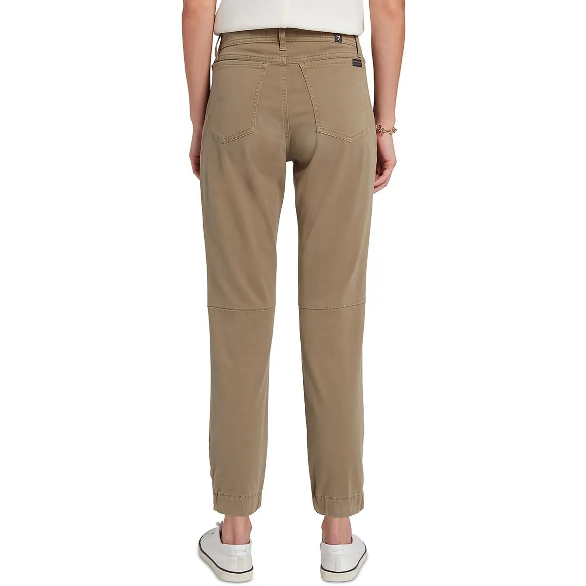 7 For All Mankind Pantalon de jogging en satin pour femme - Jeans boyfriend