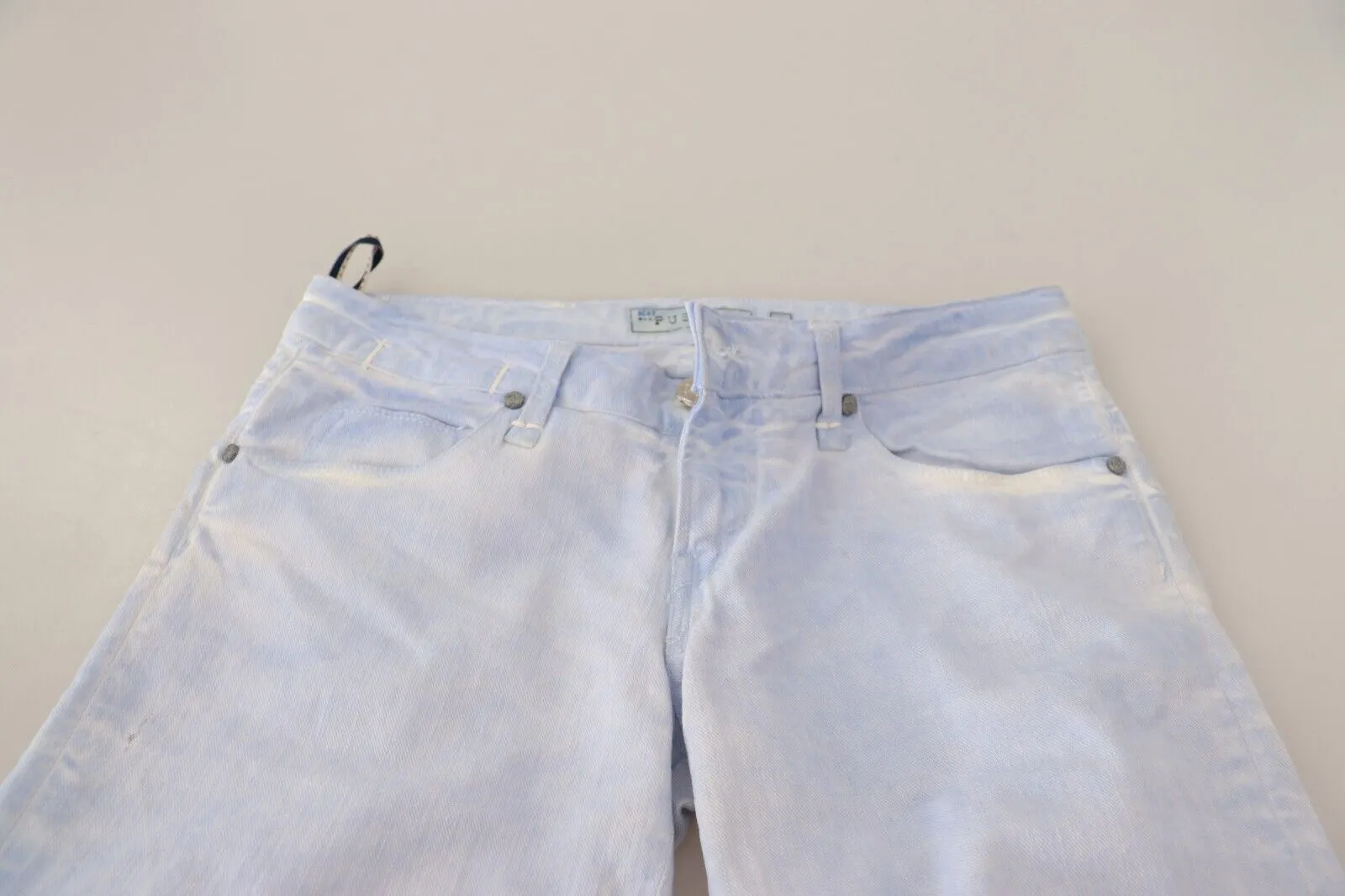 Acht  Pantalon Skinny Femme en Coton à Ourlet Plissé  Jeans pour Femmes