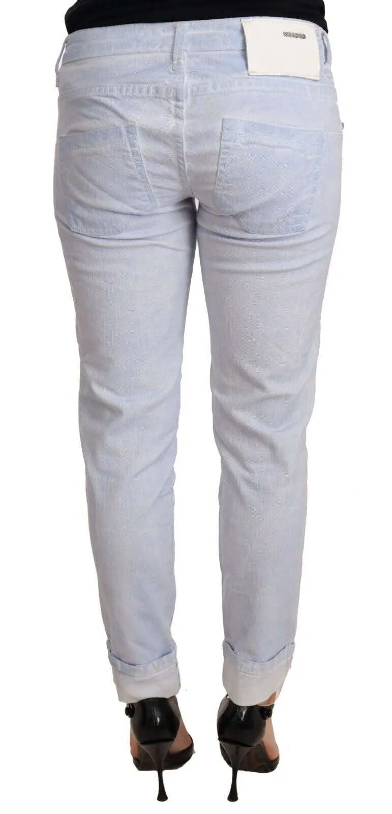 Acht  Pantalon Skinny Femme en Coton à Ourlet Plissé  Jeans pour Femmes