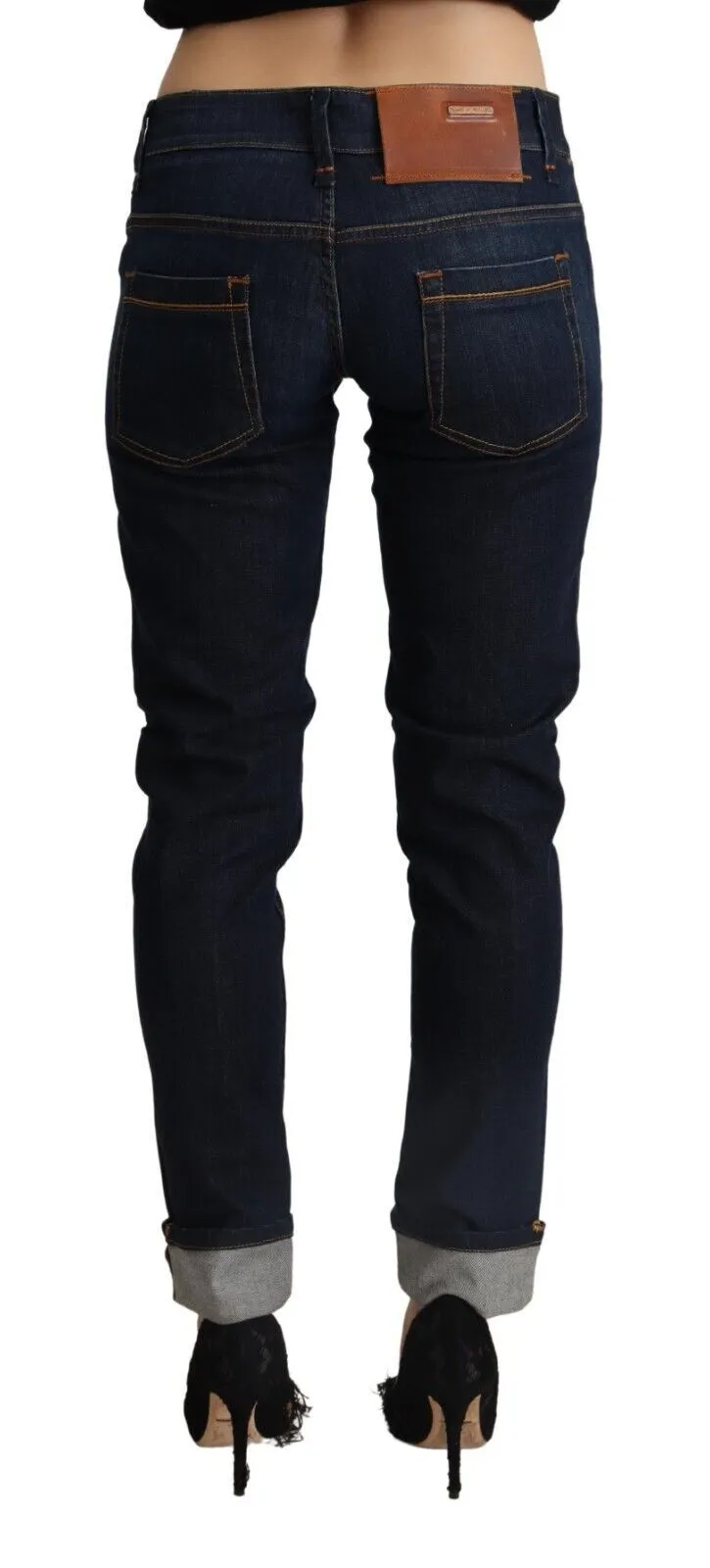 Acht  Pantalon Femme Coton Taille Basse Slim Fit  Jeans pour Femme