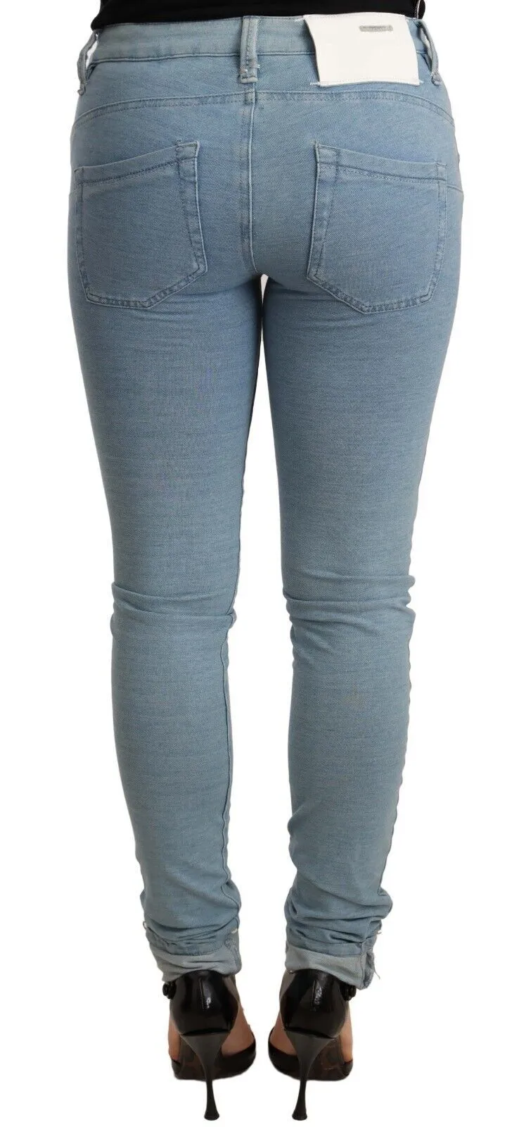 Acht Pantalon Femme Slim Fit à Ourlet Côtelé Stretch