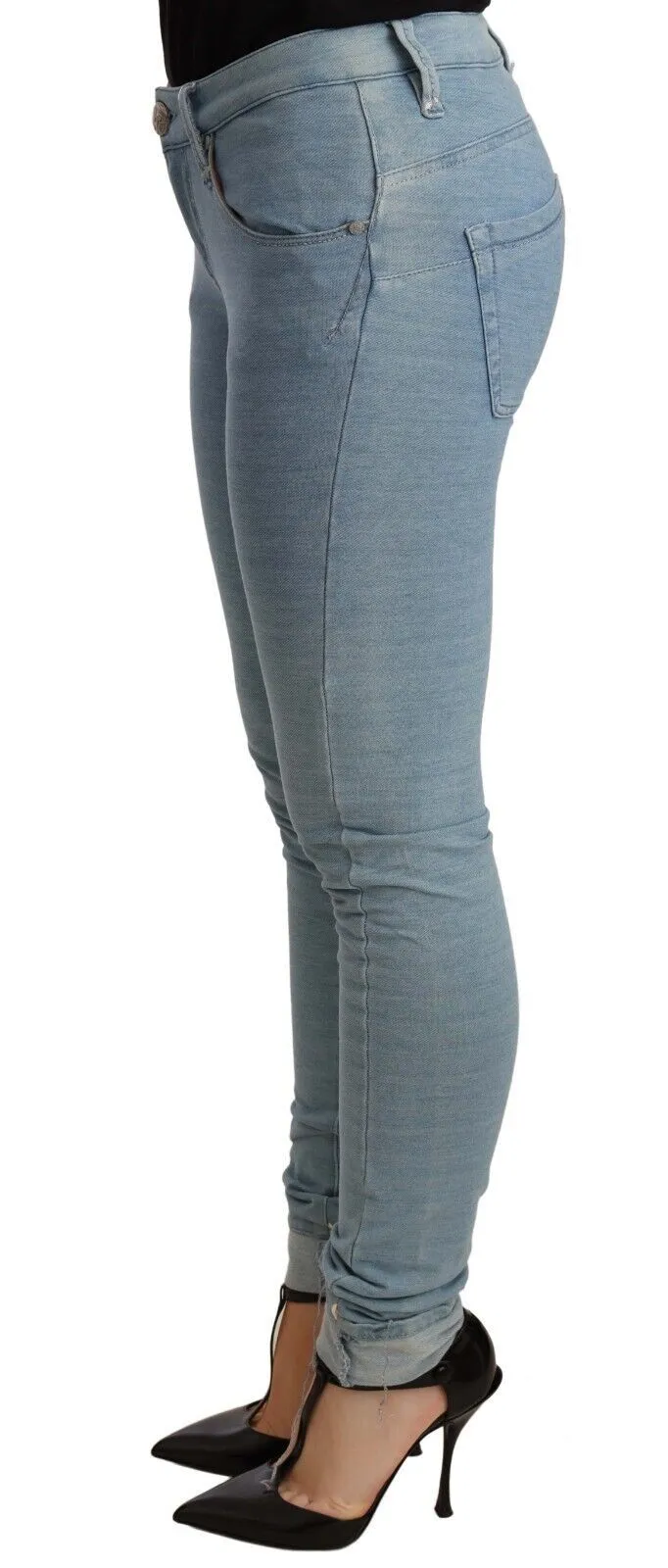 Acht Pantalon Femme Slim Fit à Ourlet Côtelé Stretch