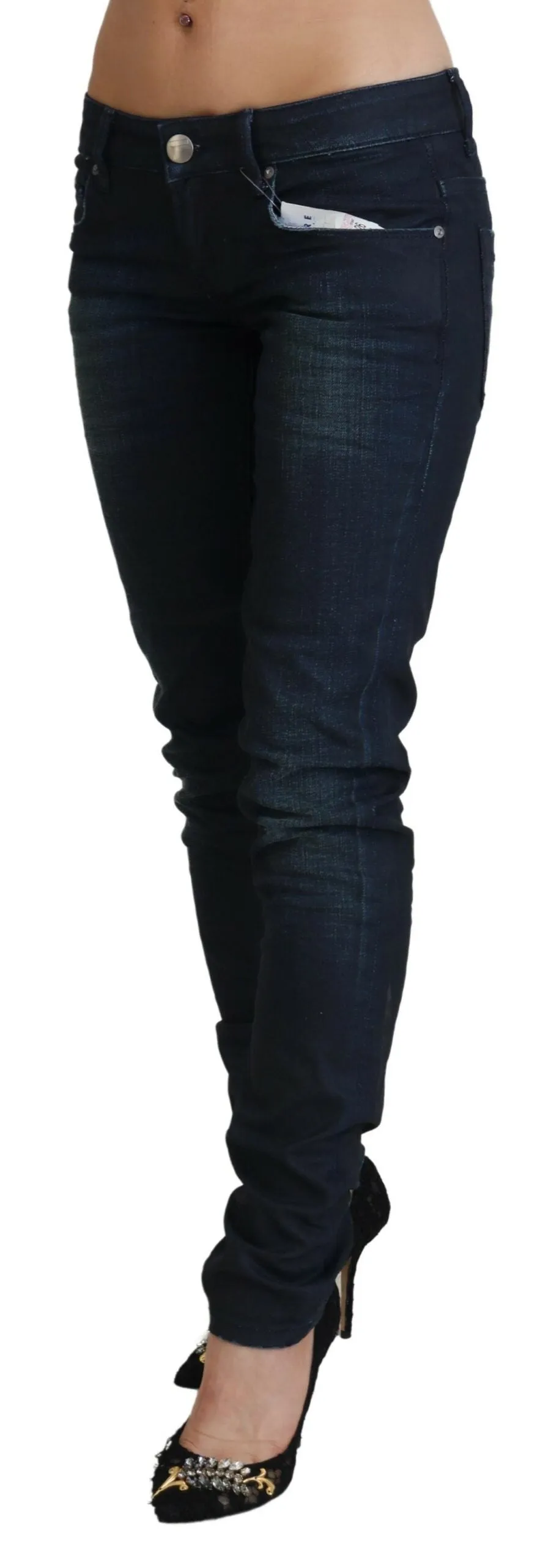 Acht Jean Femme Slim Fit à Taille Basse