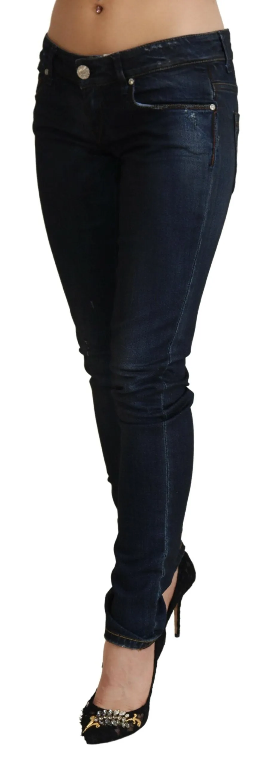 Acht Jean Femme Slim Fit à Taille Basse