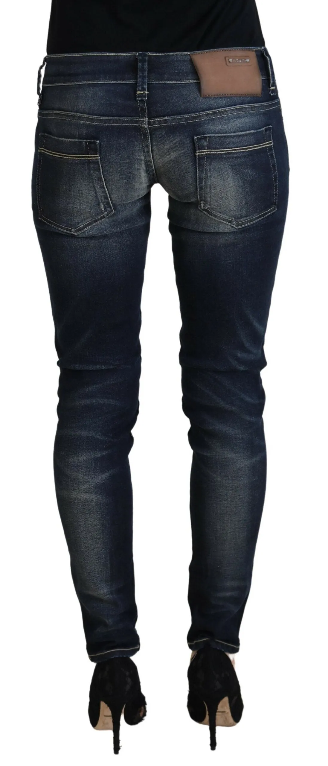Acht  Jean Femme Slim en Coton Lavé