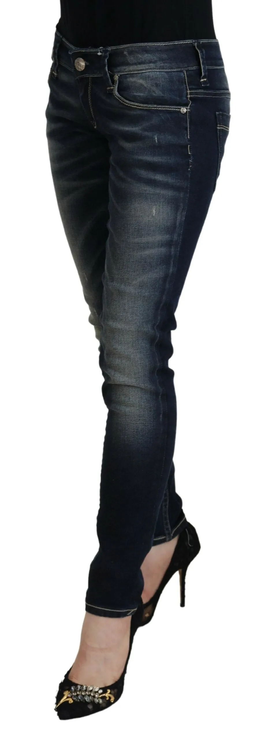 Acht  Jean Femme Slim en Coton Lavé