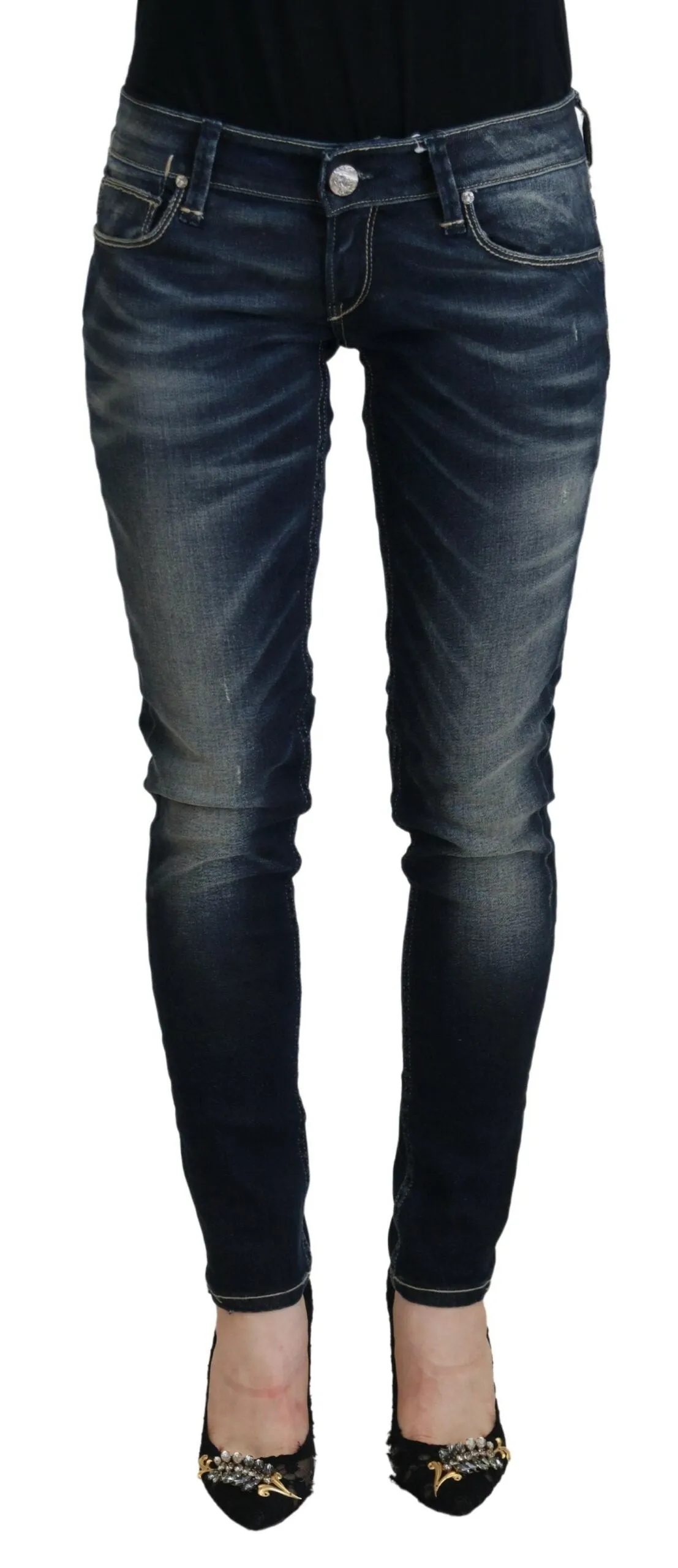 Acht  Jean Femme Slim en Coton Lavé