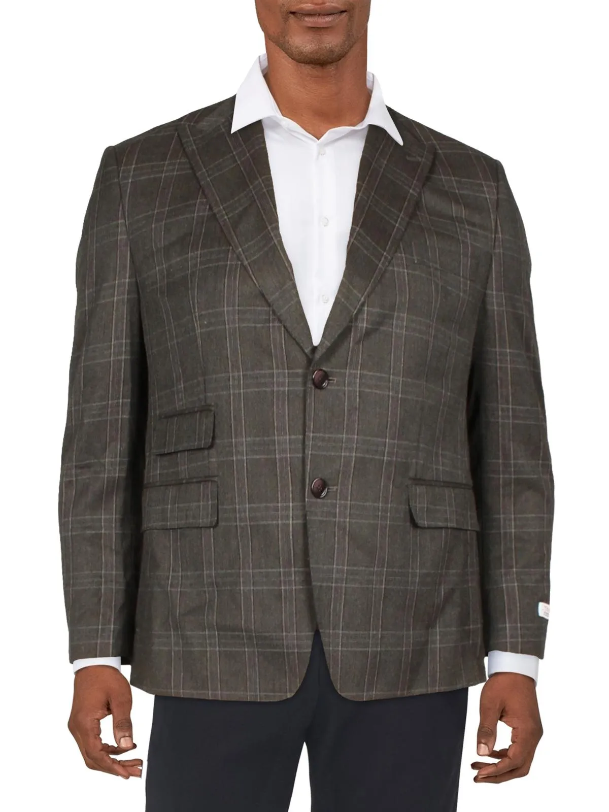 Veste classique pour hommes en laine mélangée Acontour à deux boutons