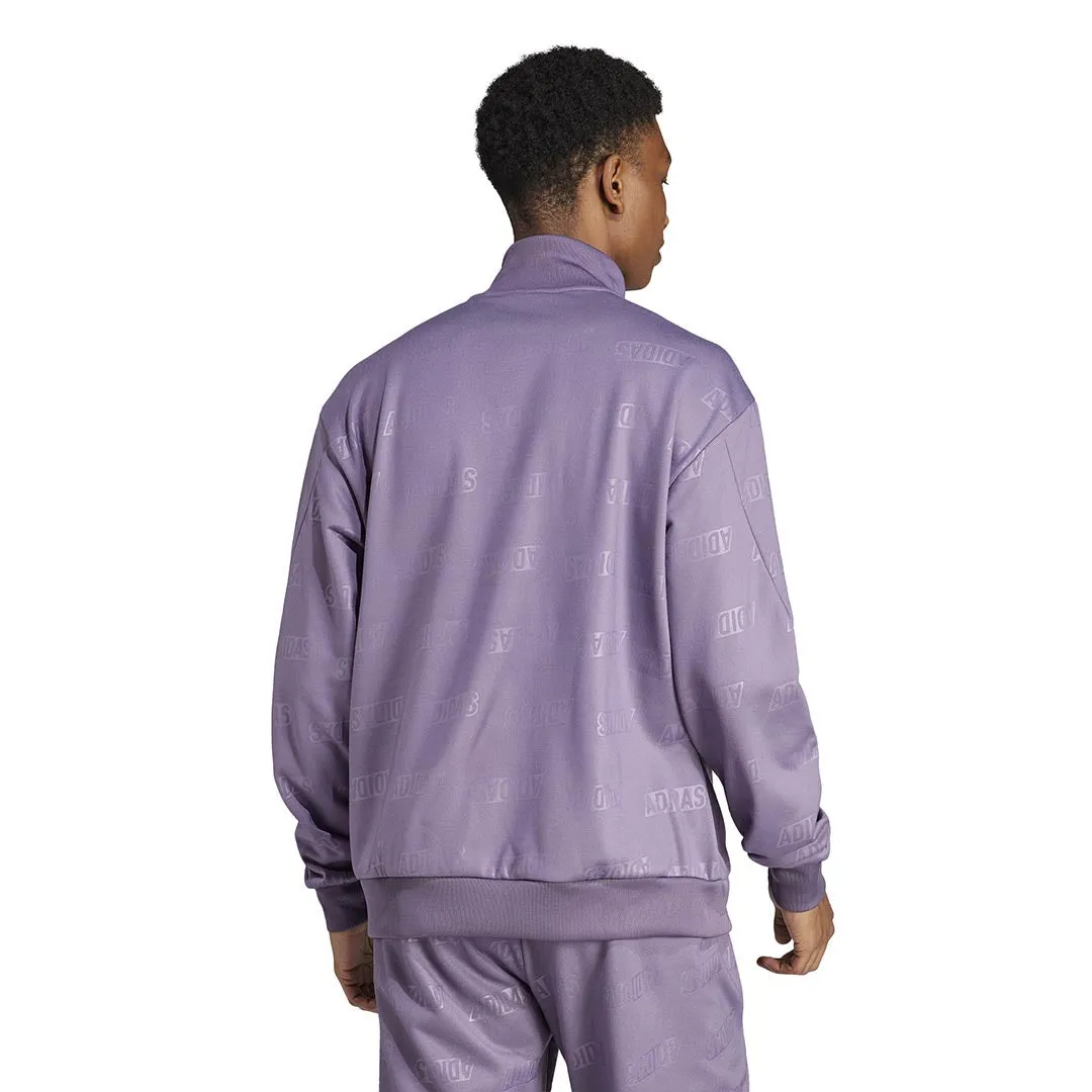 adidas - Sweat à capuche quart de zip pour homme avec motif en relief (IJ6441)