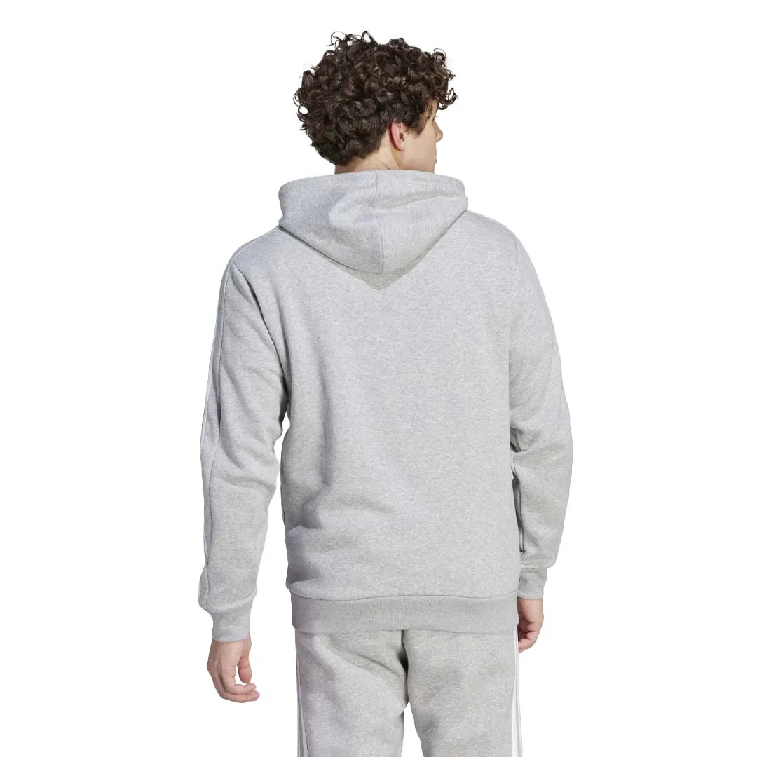 adidas - Pull à capuche Essentials en polaire à 3 bandes pour homme (IJ6474)