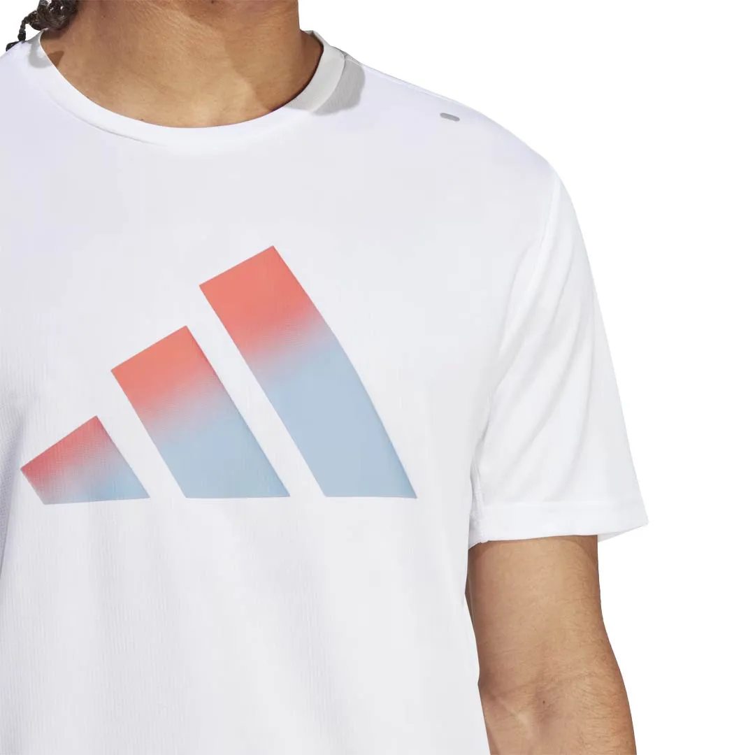 adidas - T-shirt Homme Run Icons 3 Barres (HR3244)