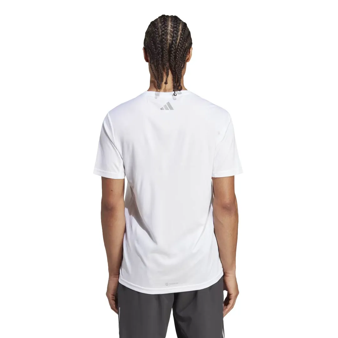 adidas - T-shirt Homme Run Icons 3 Barres (HR3244)