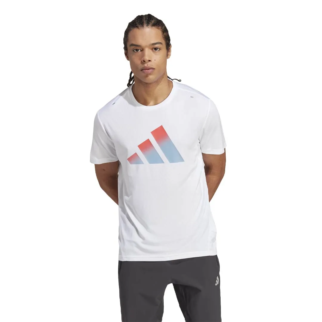 adidas - T-shirt Homme Run Icons 3 Barres (HR3244)