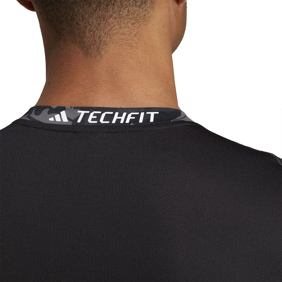 adidas - T-shirt d'entraînement Techfit à motif intégral pour homme (HS9811)