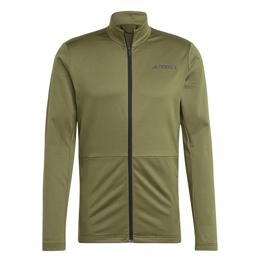 adidas - Veste polaire pour homme Terrex Multi à fermeture éclair avant (HN5472)