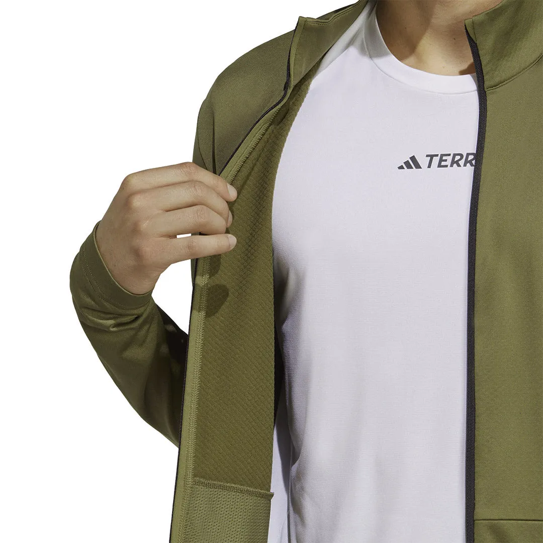adidas - Veste polaire pour homme Terrex Multi à fermeture éclair avant (HN5472)