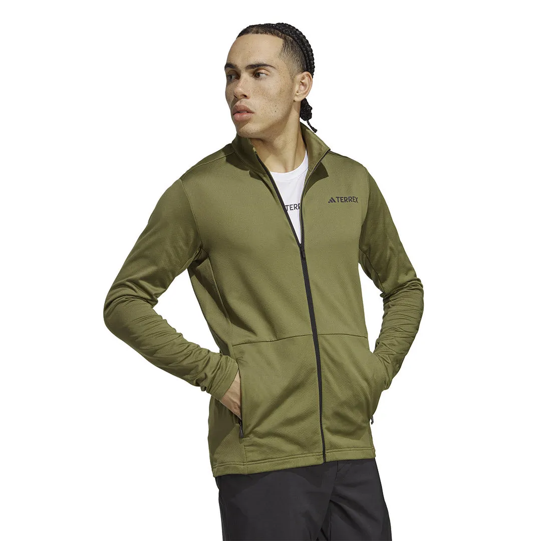 adidas - Veste polaire pour homme Terrex Multi à fermeture éclair avant (HN5472)