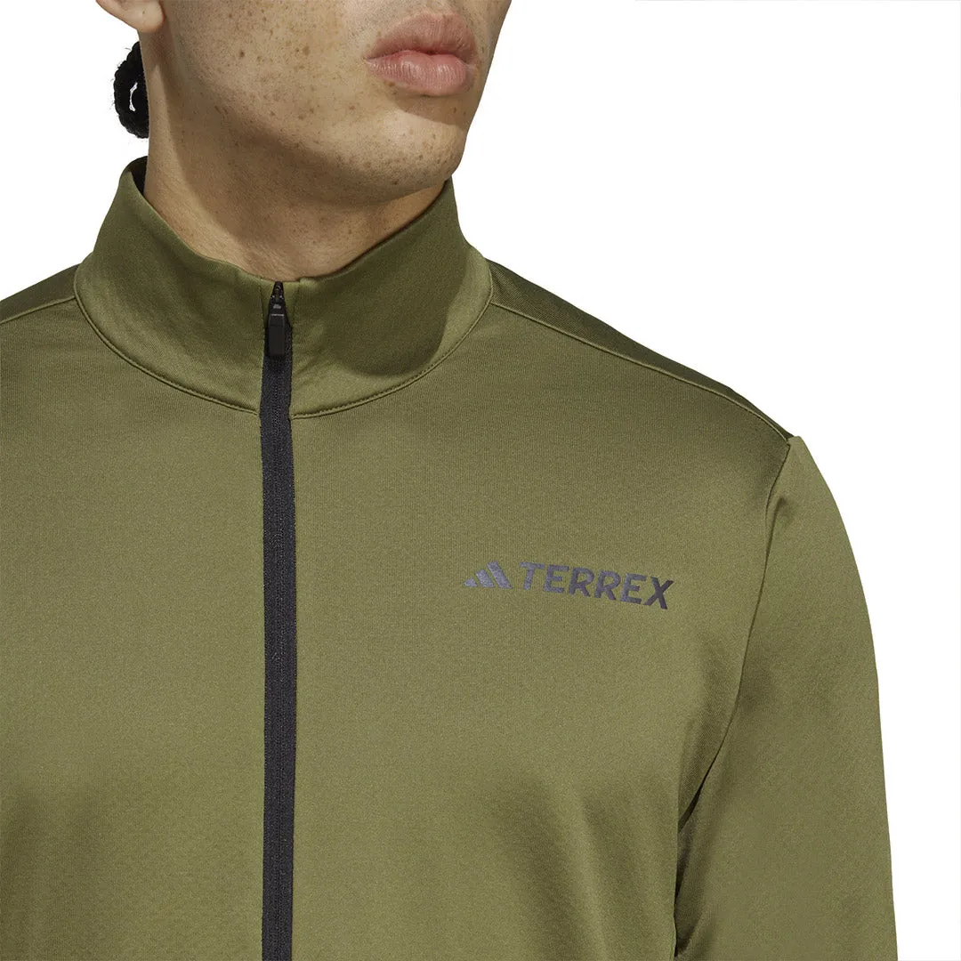 adidas - Veste polaire pour homme Terrex Multi à fermeture éclair avant (HN5472)