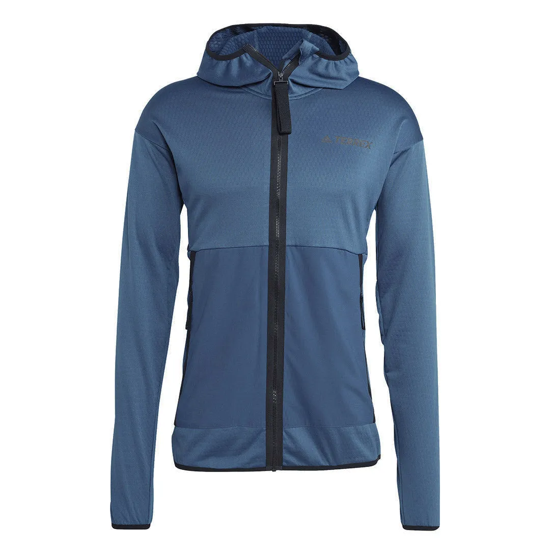adidas - Veste de randonnée légère à capuche pour hommes Terrex Tech (HT2008)