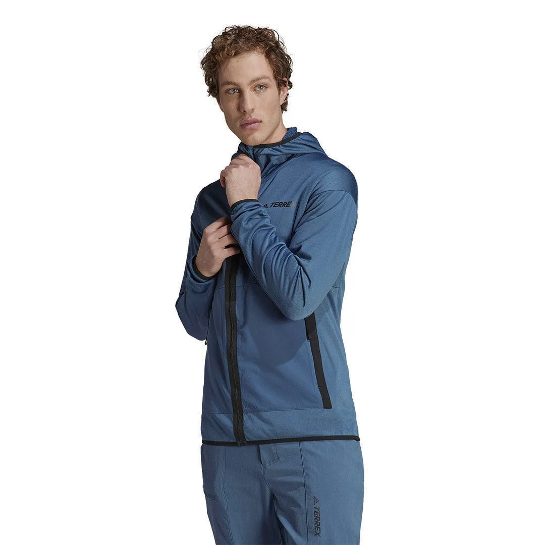 adidas - Veste de randonnée légère à capuche pour hommes Terrex Tech (HT2008)