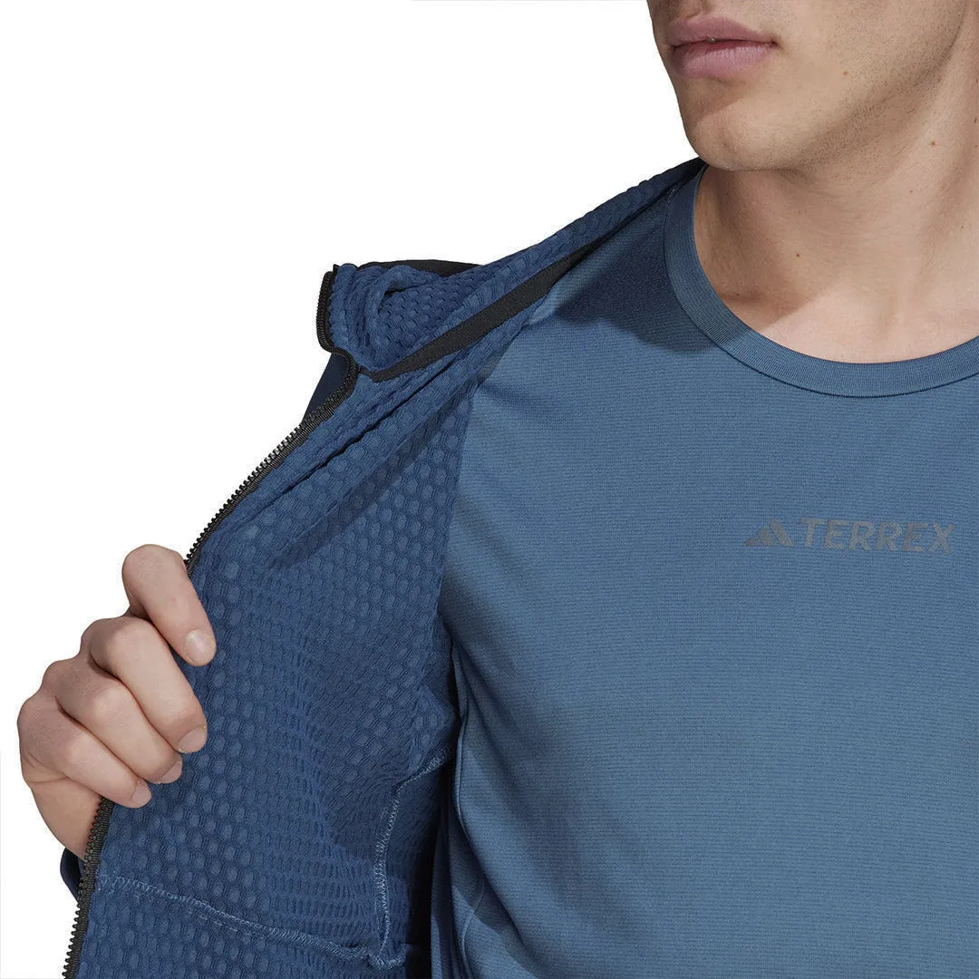 adidas - Veste de randonnée légère à capuche pour hommes Terrex Tech (HT2008)