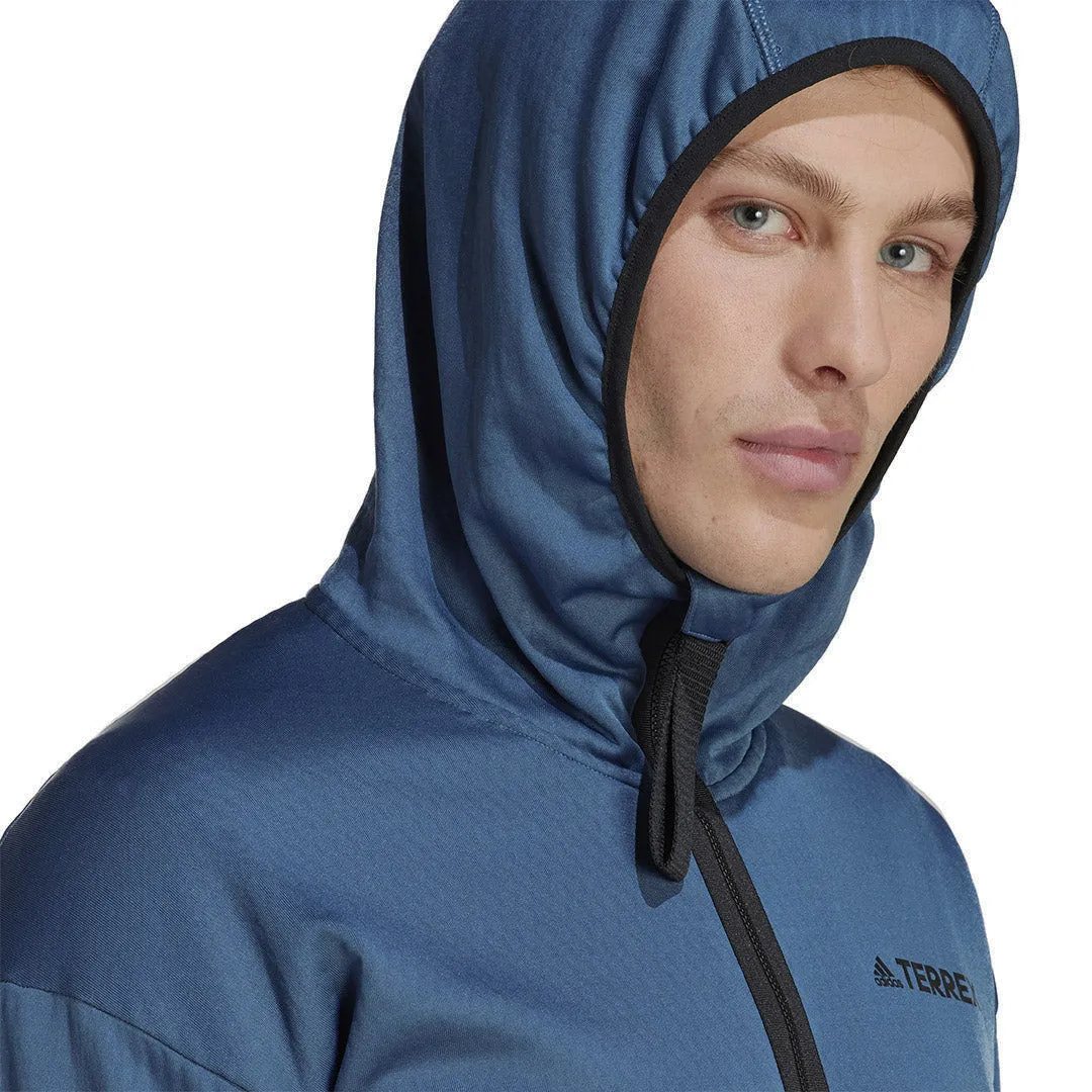 adidas - Veste de randonnée légère à capuche pour hommes Terrex Tech (HT2008)