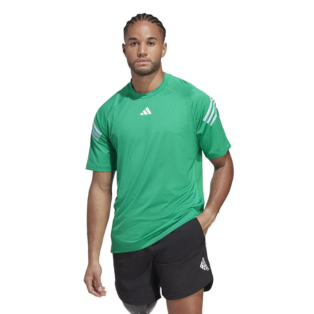 adidas - T-shirt d'entraînement pour hommes Train Icons à 3 bandes (IC5495)