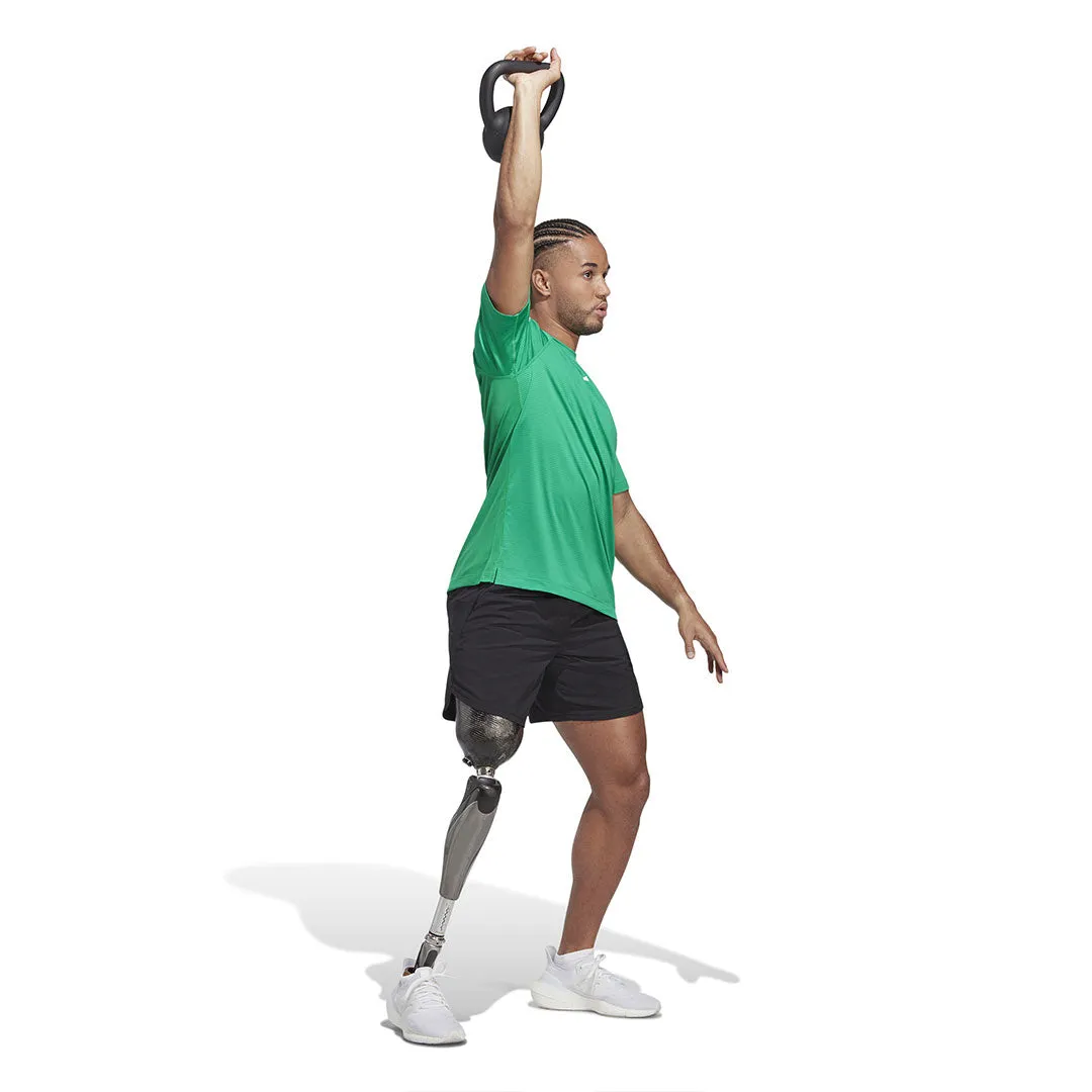 adidas - T-shirt d'entraînement pour hommes Train Icons à 3 bandes (IC5495)