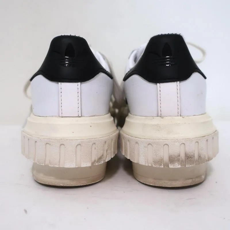 Adidas Sneakers Plateforme en Cuir Blanc Taille 6
