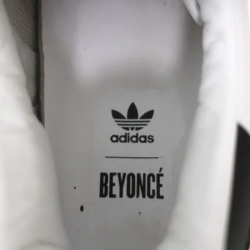 Adidas Sneakers Plateforme en Cuir Blanc Taille 6