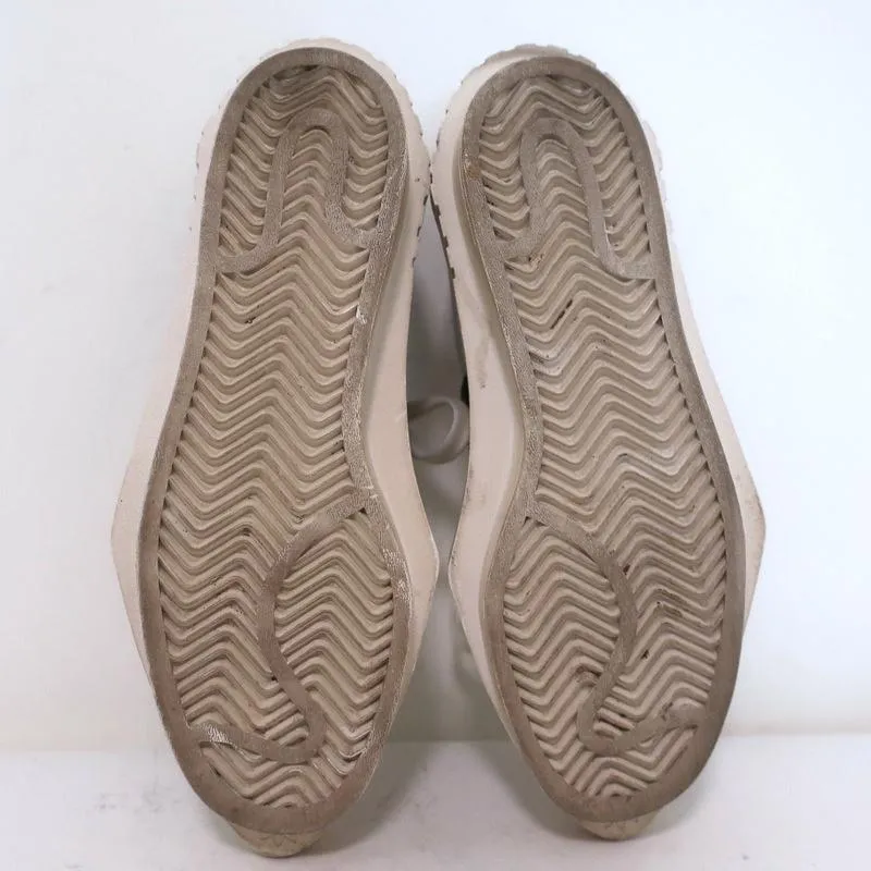Adidas Sneakers Plateforme en Cuir Blanc Taille 6