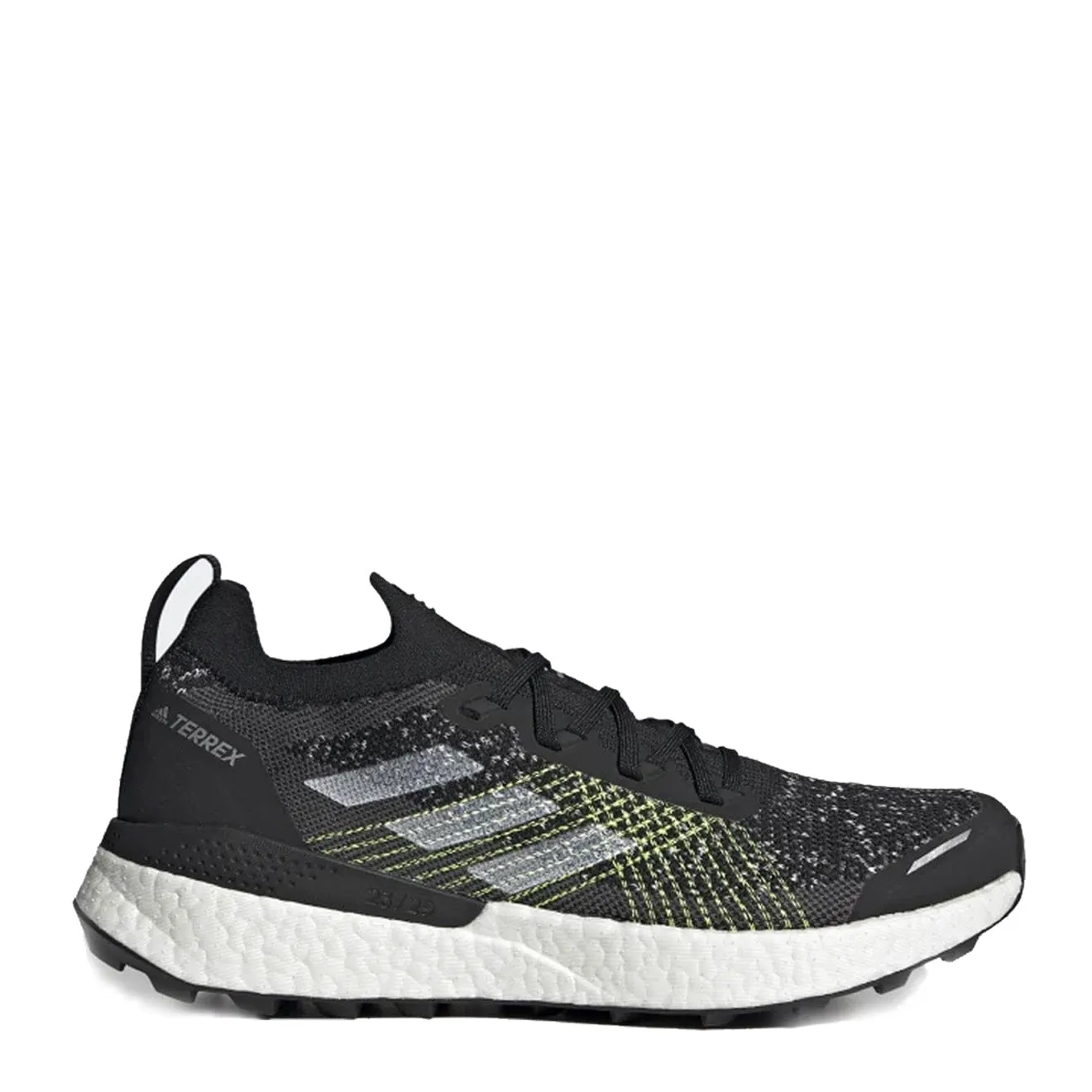 Adidas Terrex Two Ultra Chaussures de Trail Noir de Base / Blanc Nuage / Jaune Solaire