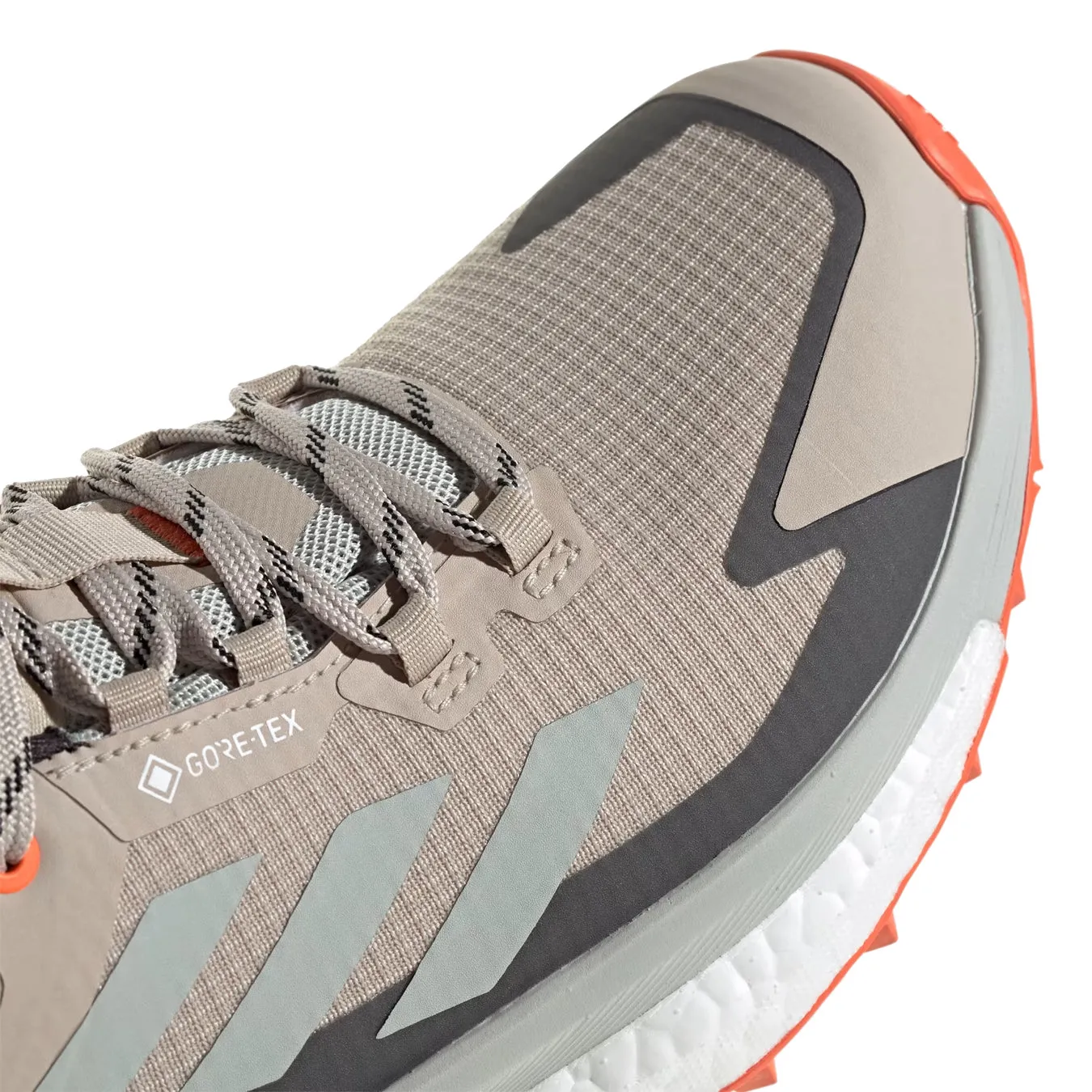 Adidas Terrex Femme Free Hiker 2.0 Low Gore-Tex Wonder Beige / Noir de Base / Orange Semi Impact