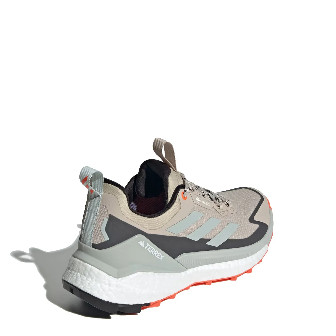 Adidas Terrex Femme Free Hiker 2.0 Low Gore-Tex Wonder Beige / Noir de Base / Orange Semi Impact