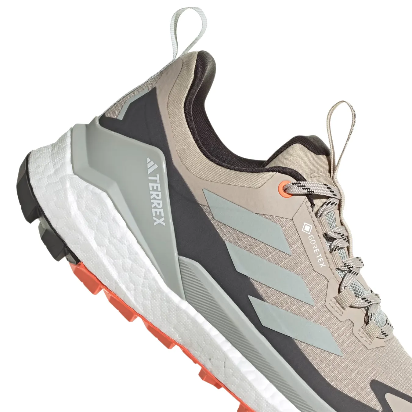 Adidas Terrex Femme Free Hiker 2.0 Low Gore-Tex Wonder Beige / Noir de Base / Orange Semi Impact