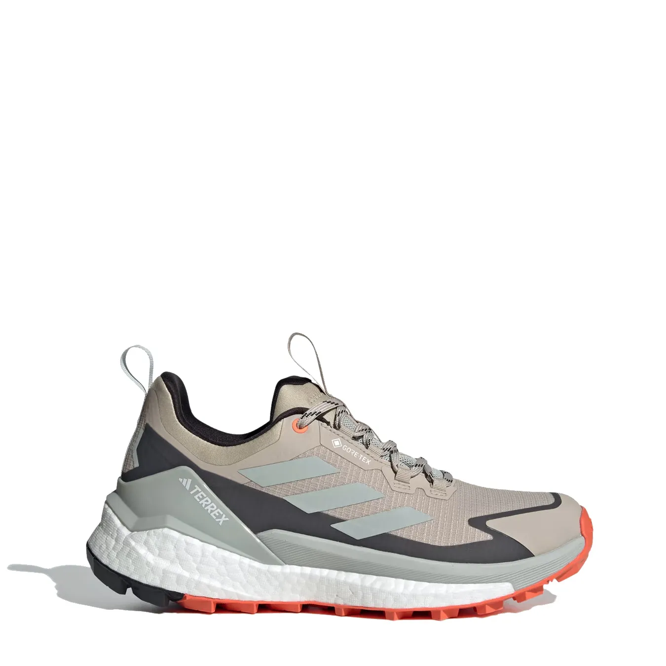 Adidas Terrex Femme Free Hiker 2.0 Low Gore-Tex Wonder Beige / Noir de Base / Orange Semi Impact