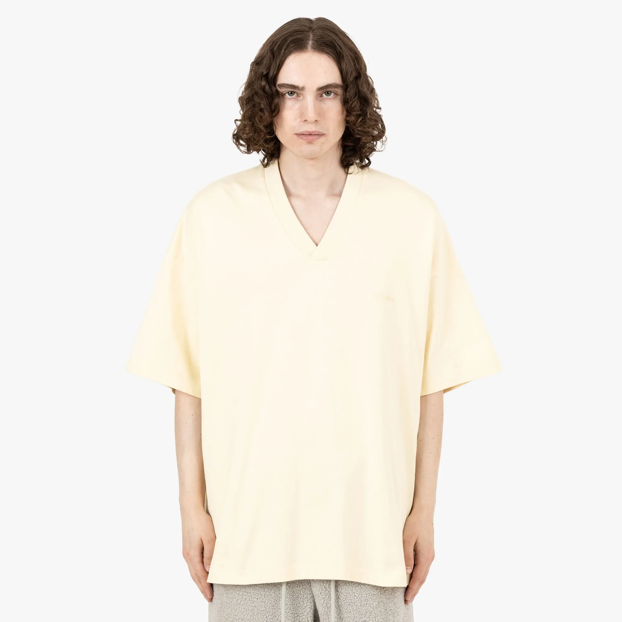 adidas X Fear Of God Athletics T-shirt à col en V Pâle / Jaune