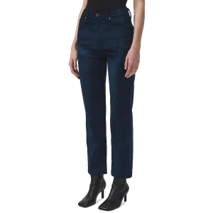 Agolde Womens Velvet High Rise Straight Leg Jeans