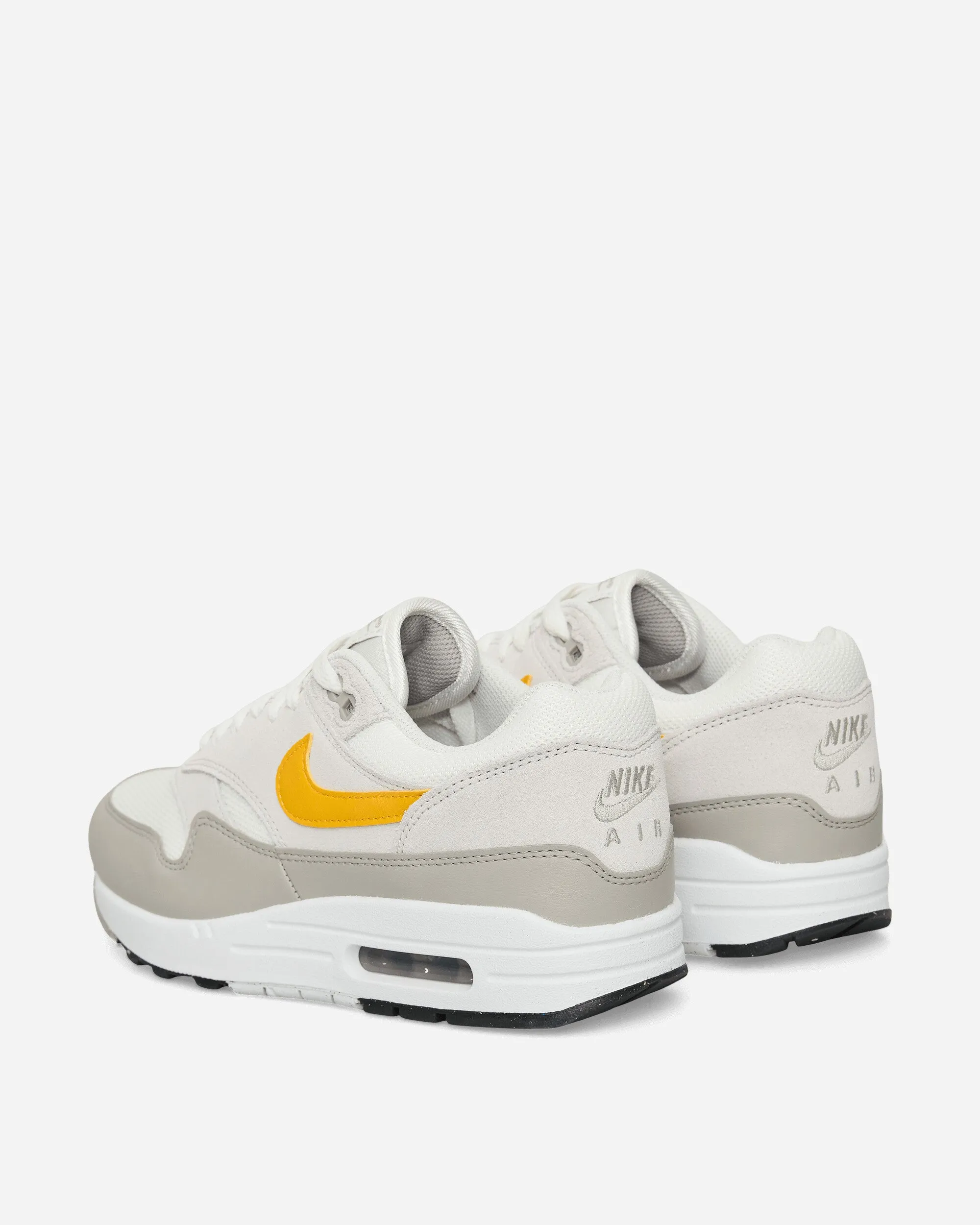 Air Max 1 Essential Sneakers Blanc Sommet / Gris Vaste / Or Université