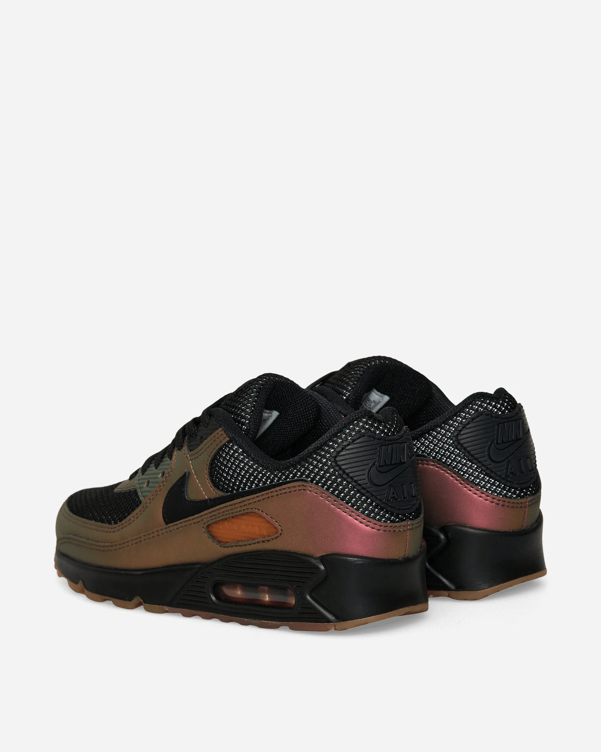 Baskets Air Max 90 Noir / Brun Rougeâtre Foncé