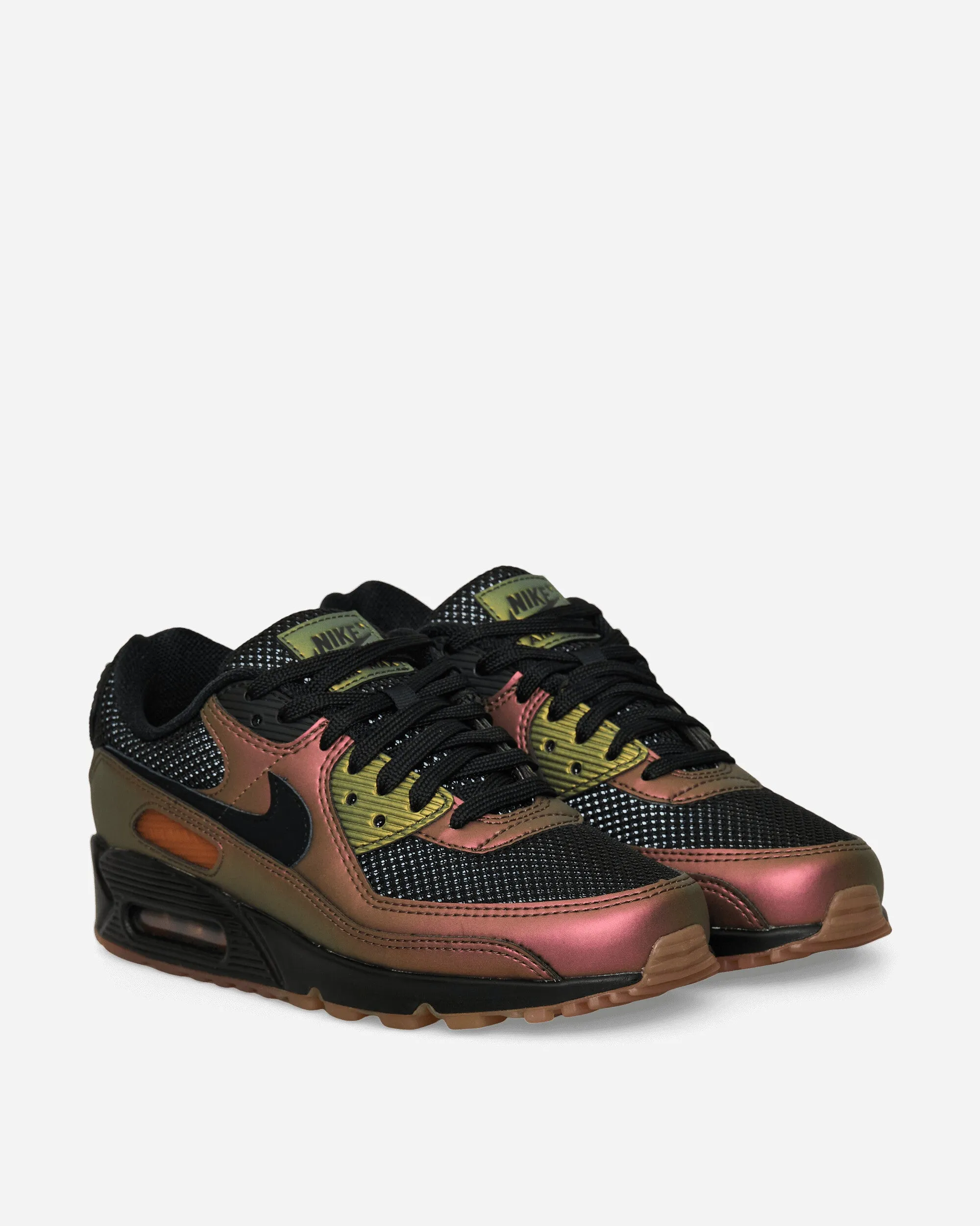 Baskets Air Max 90 Noir / Brun Rougeâtre Foncé
