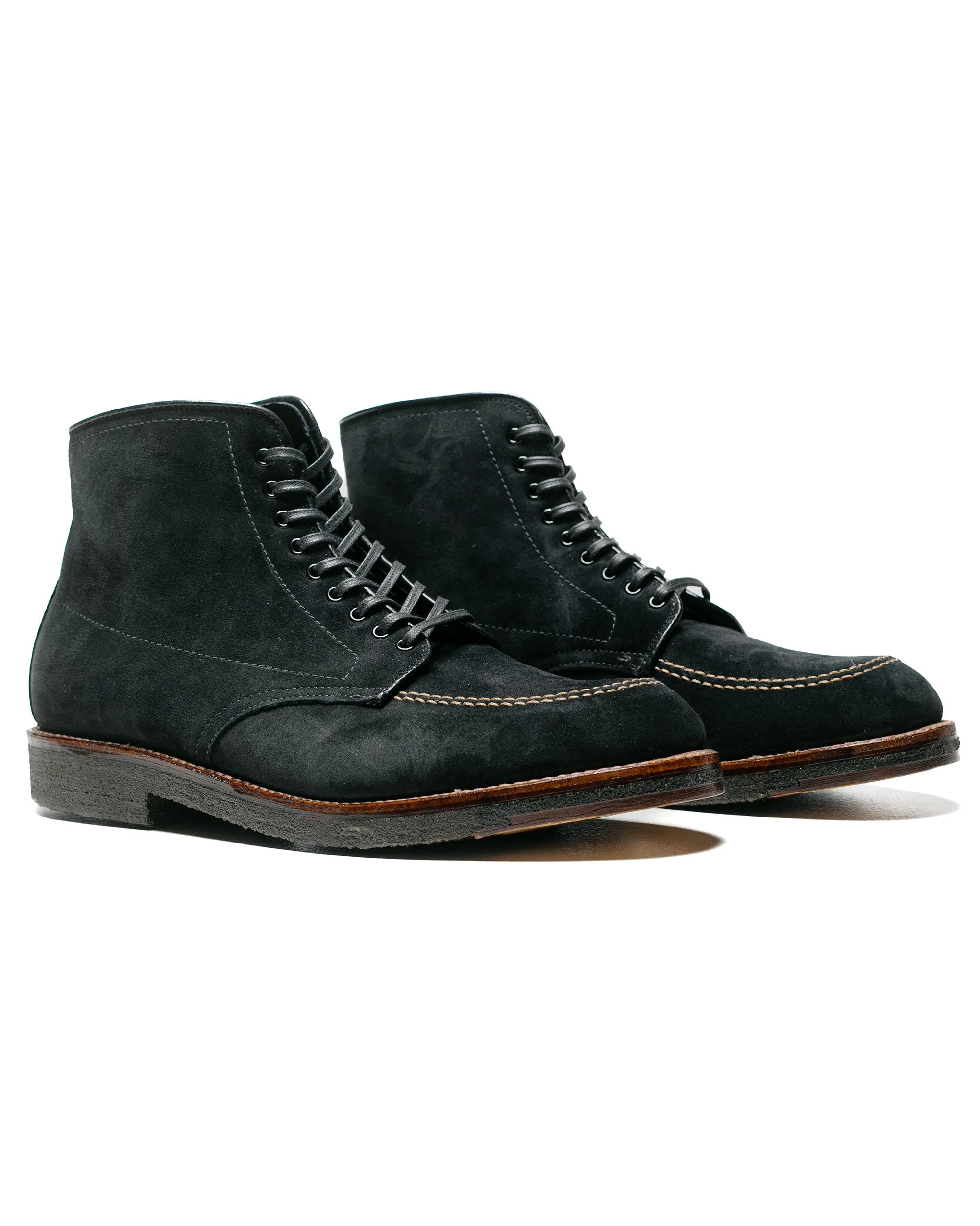 Botte Indy Alden en Suède Noir avec Semelle en Crêpe