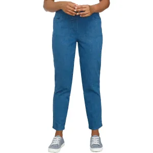 Alfred Dunner Womens Petites Mid-Rise Modern Fit Straight Leg Jeans