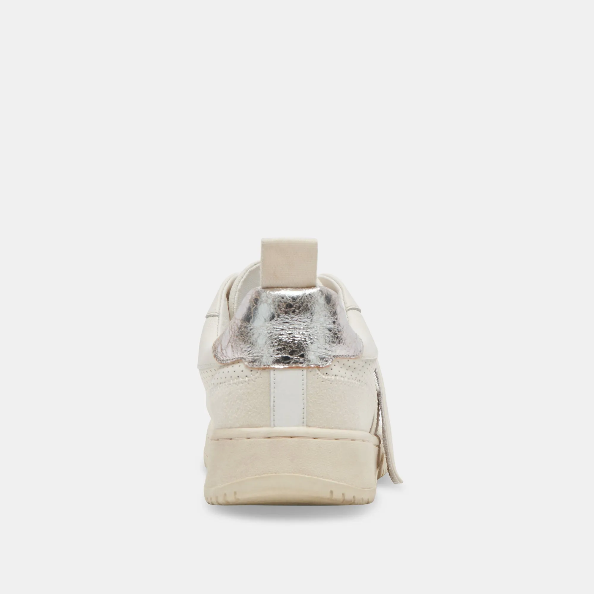 ALVAH SNEAKERS BLANC EN CUIR PERFORÉ