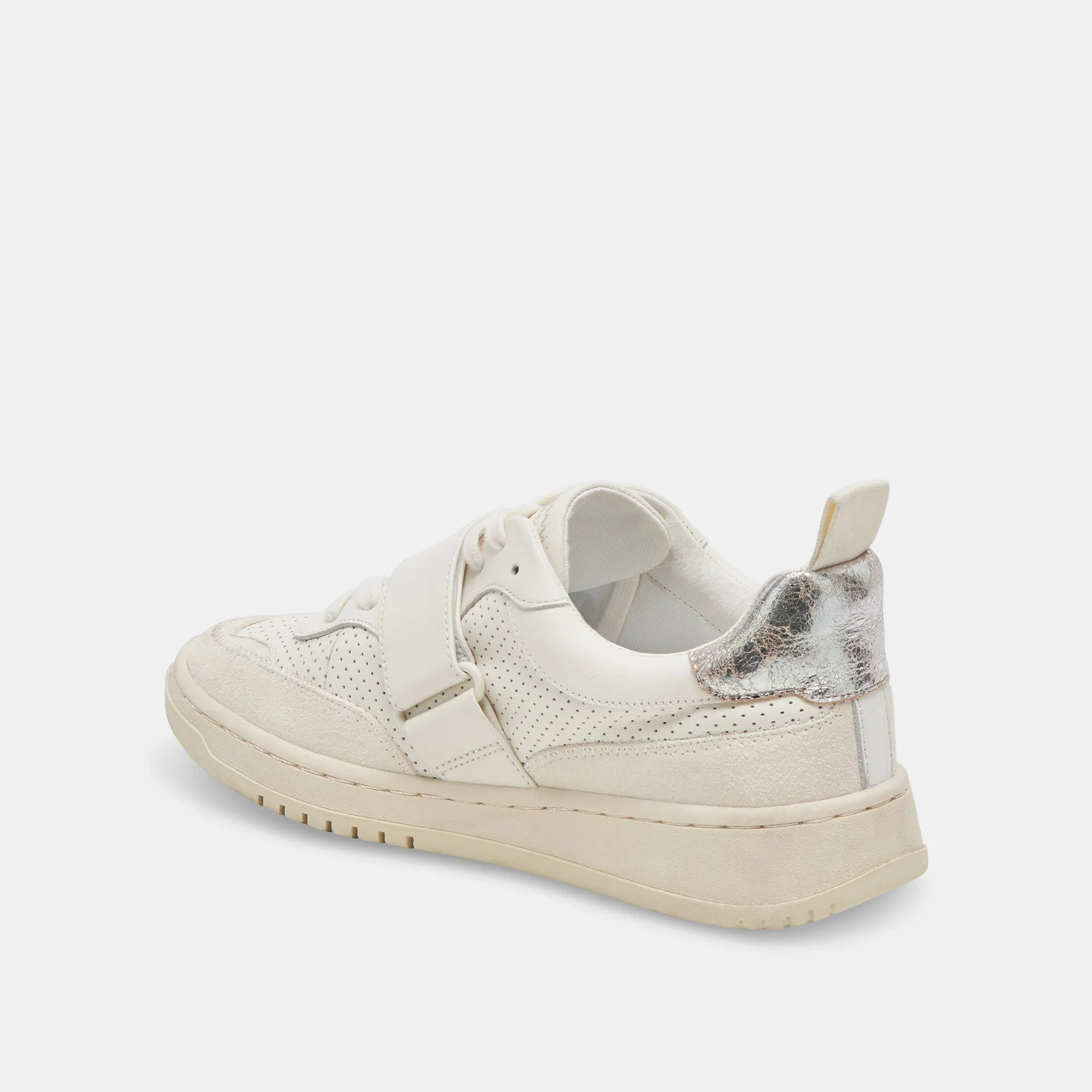 ALVAH SNEAKERS BLANC EN CUIR PERFORÉ