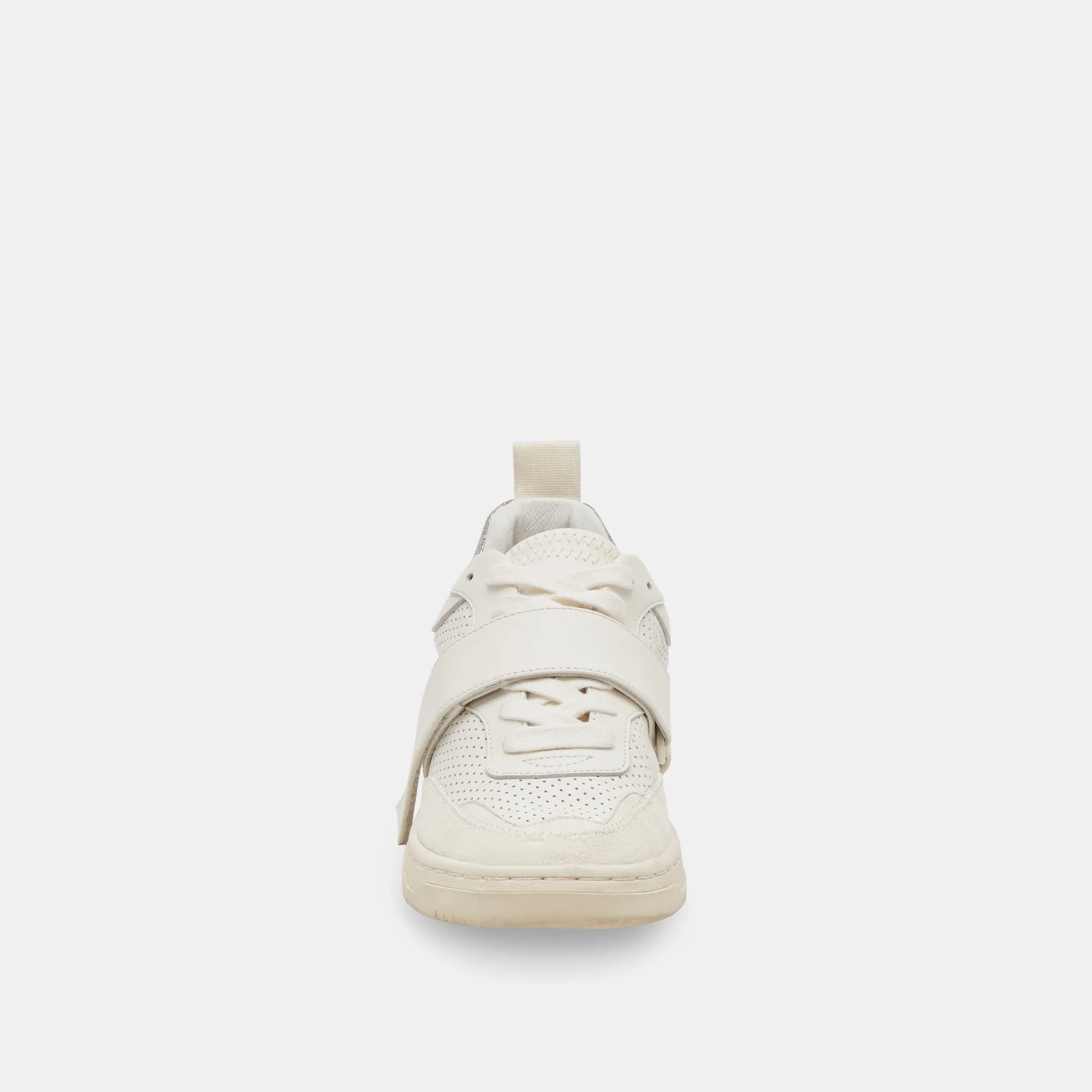 ALVAH SNEAKERS BLANC EN CUIR PERFORÉ