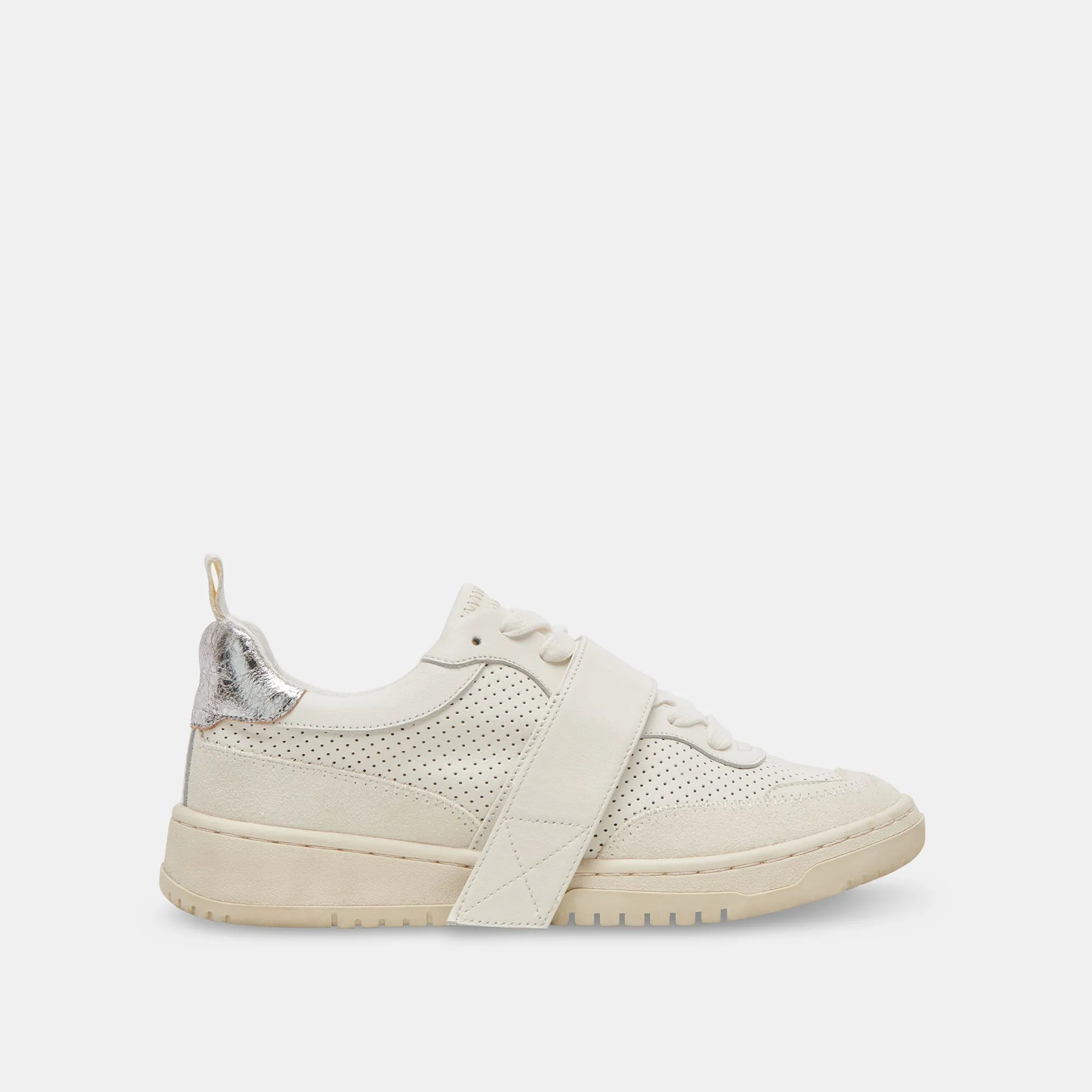ALVAH SNEAKERS BLANC EN CUIR PERFORÉ