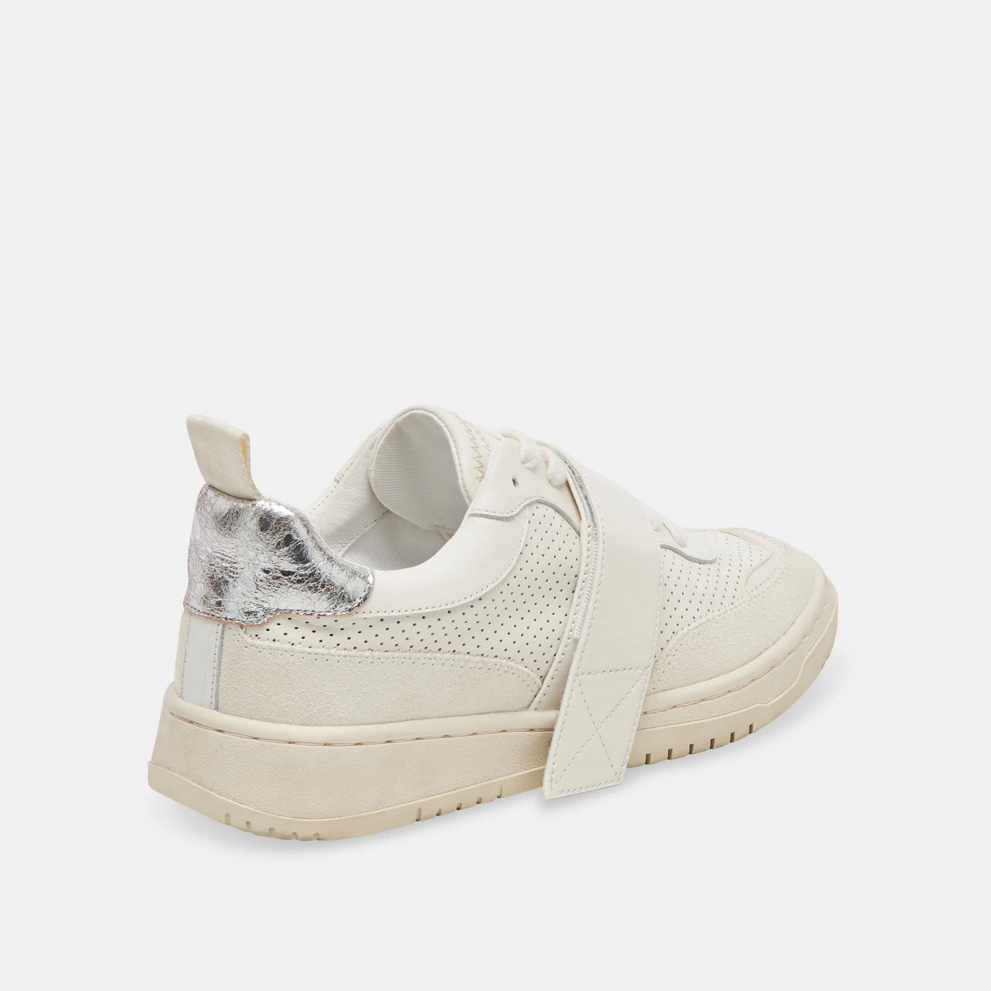 ALVAH SNEAKERS BLANC EN CUIR PERFORÉ