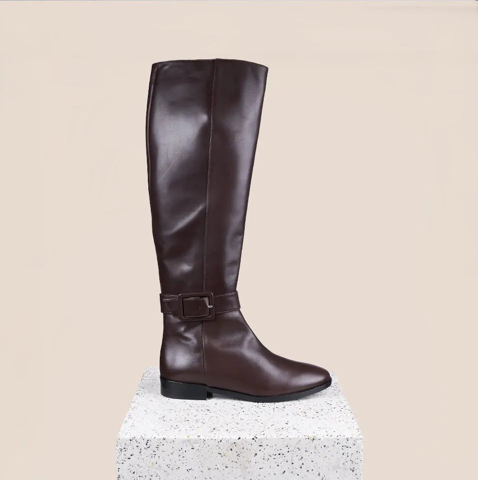Andria - Cuir chocolat
