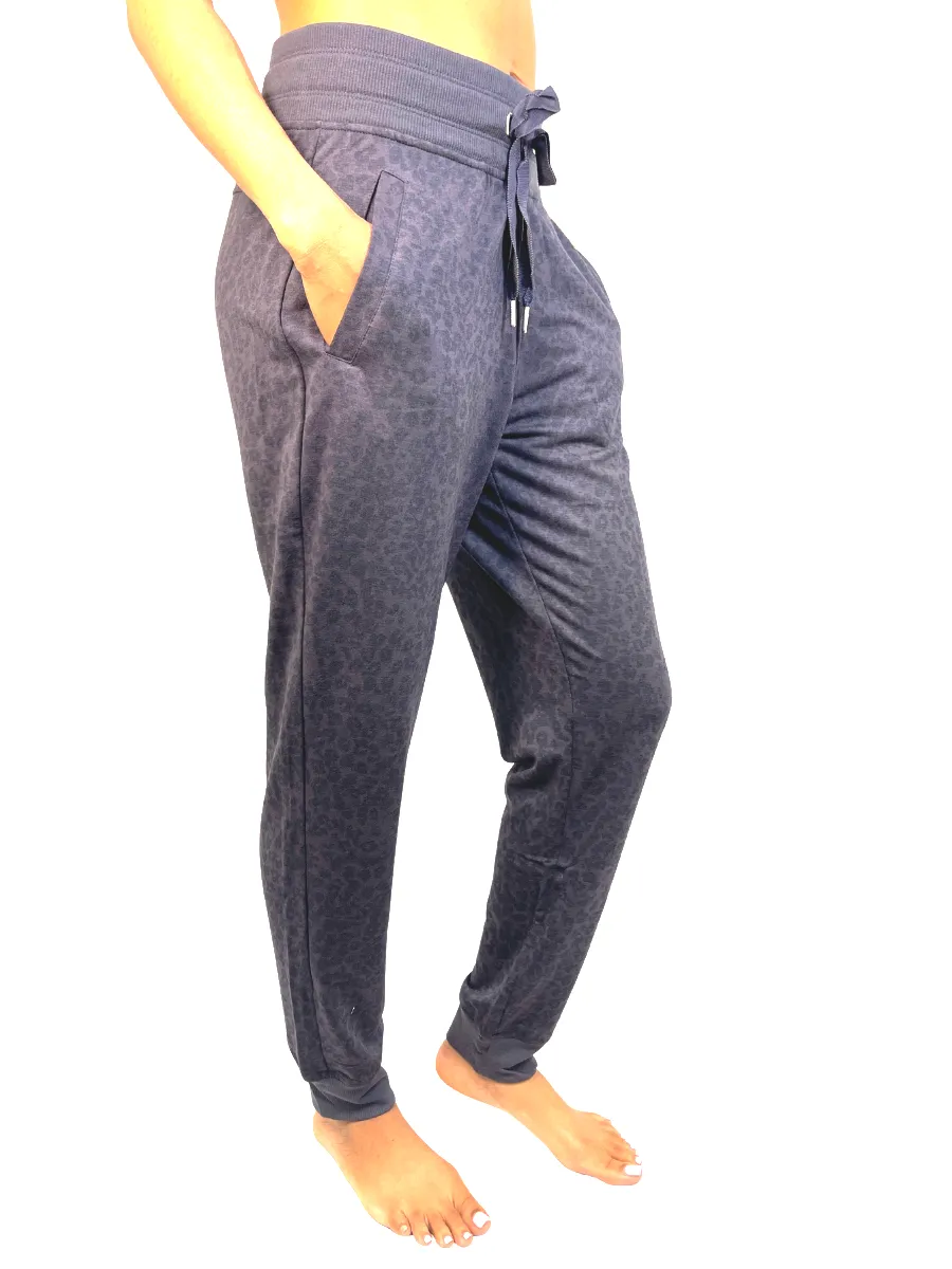 Apana Pantalon de survêtement Petit Léopard Pétrole